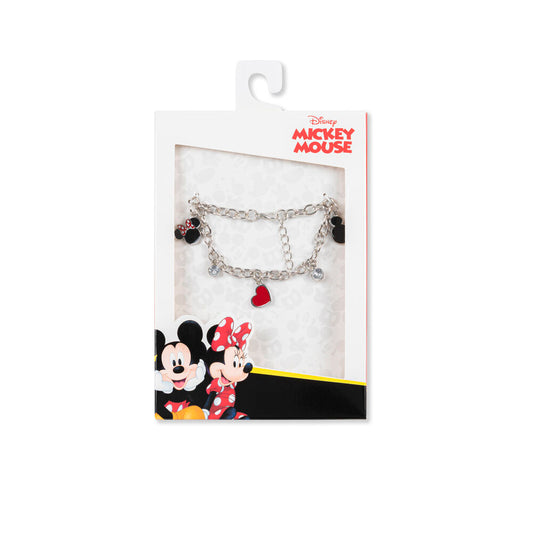 Pulseira com pingentes do Mickey e da Minnie Disney