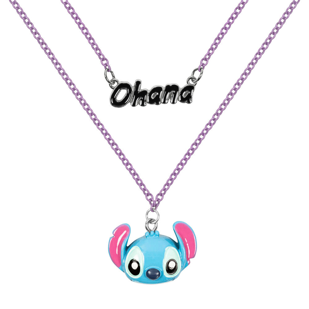 set of 2 disney stitch pendants