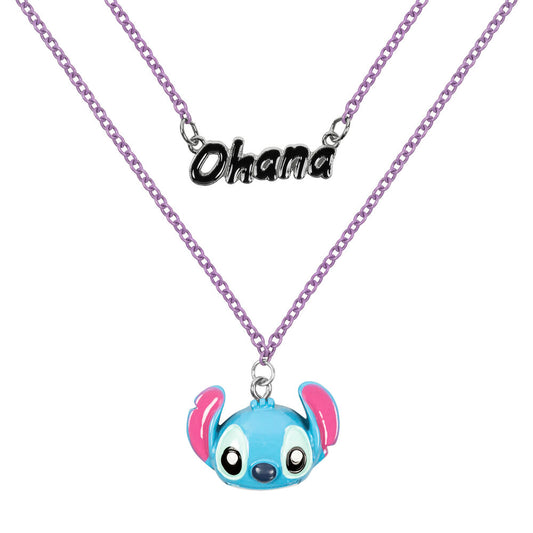 set of 2 disney stitch pendants