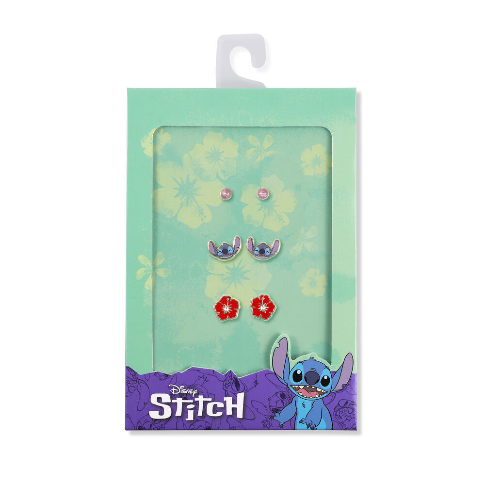 Zestaw 3 par kolczyków Stitch Disney