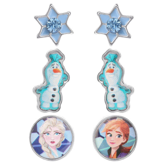 Set of 3 pairs of Frozen Disney earrings
