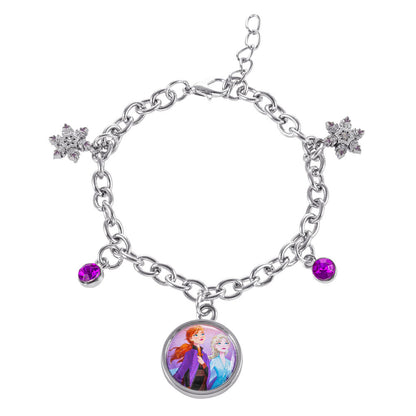 frozen disney charm bracelet  silver