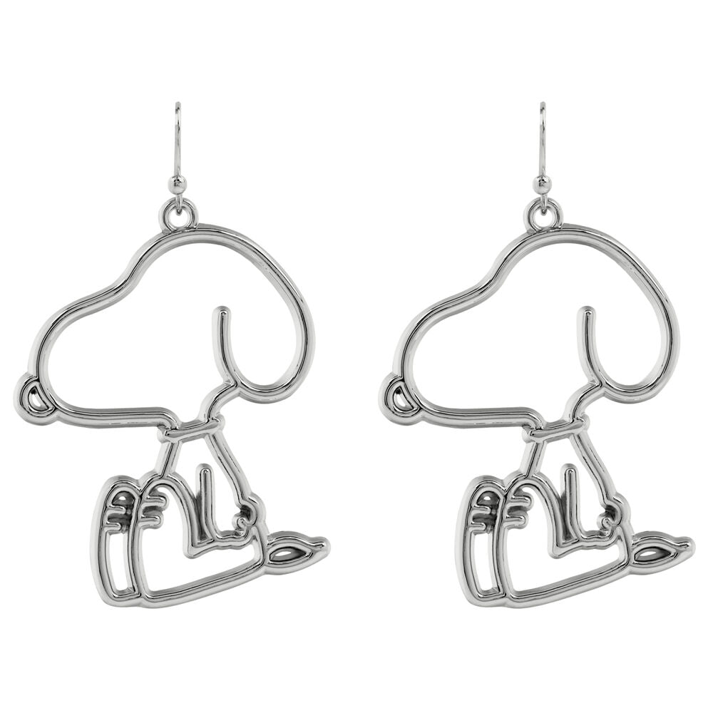 snoopy silver earrings