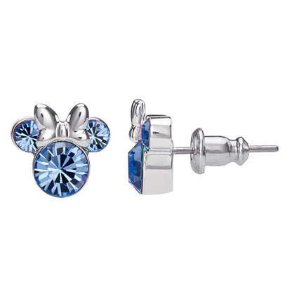 Minnie Mouse Disney silver earrings for December