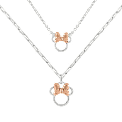 Set of 2 Minnie Mouse Disney Mother-Daughter Pendants