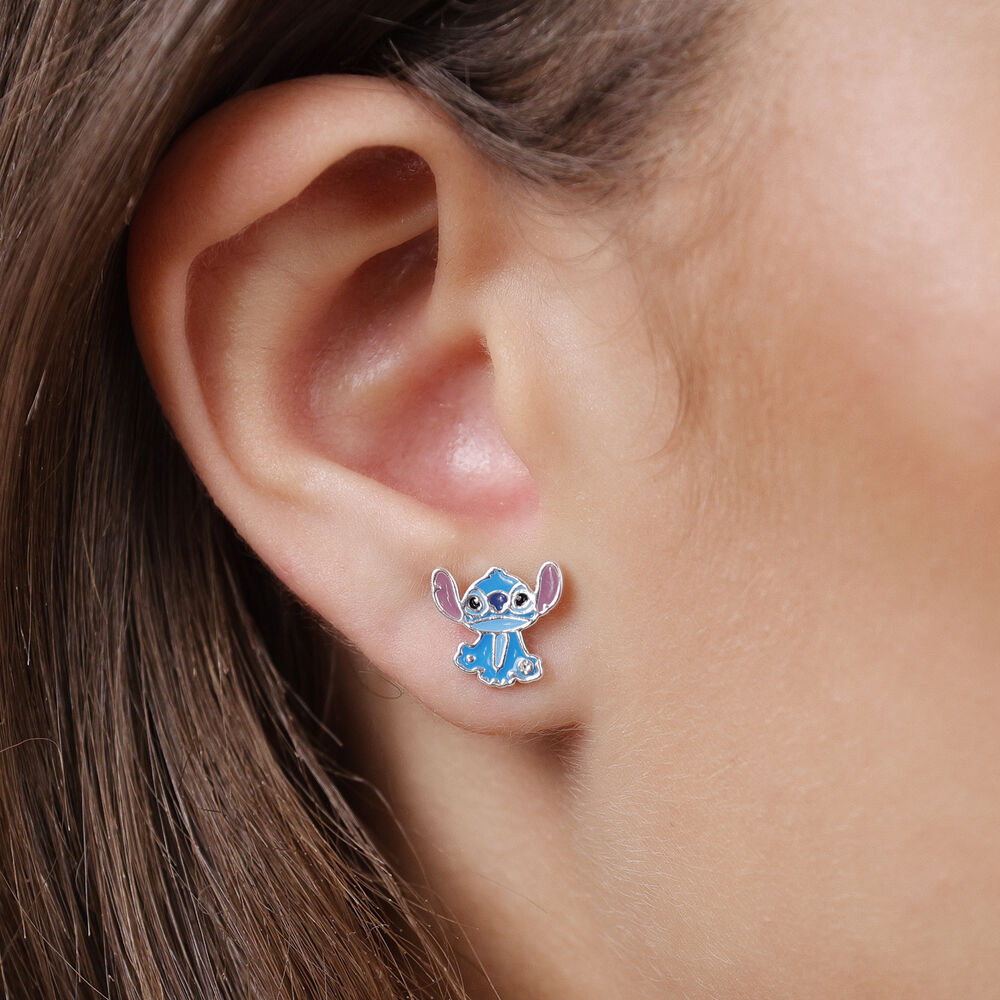 Stitch Disney silver earrings