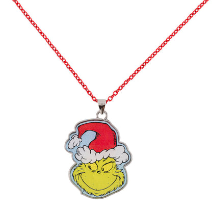 Weihnachtsset mit Grinch Anhänger und Ohrringen