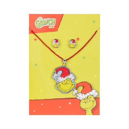 Weihnachtsset mit Grinch Anhänger und Ohrringen