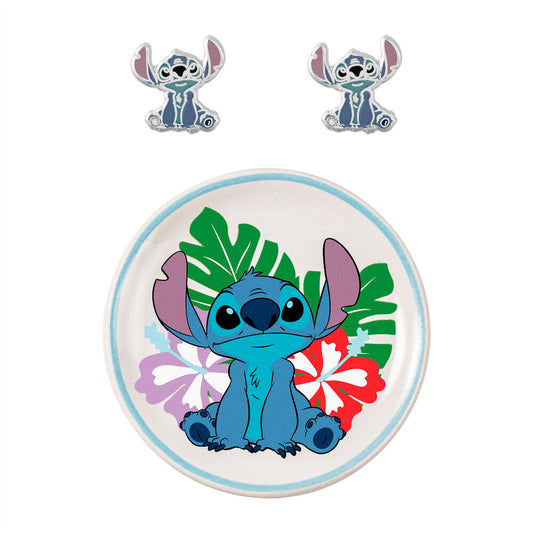 stitch disney jewelry earrings  plate