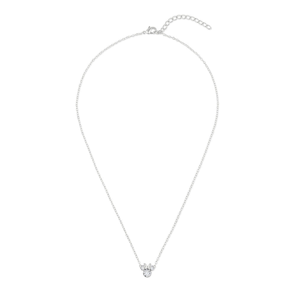 Ensemble pendentif et boucles d'oreilles Minnie Mouse Disney en argent
