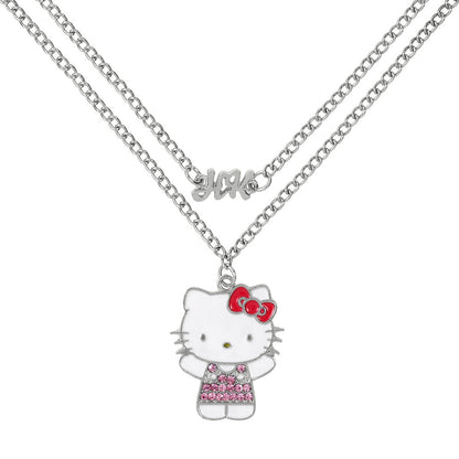 hello kitty and friends silver pendant