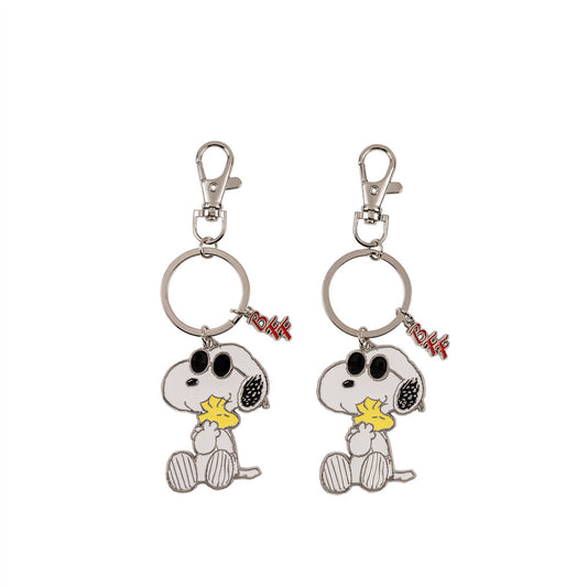set of 2 snoopy keychains