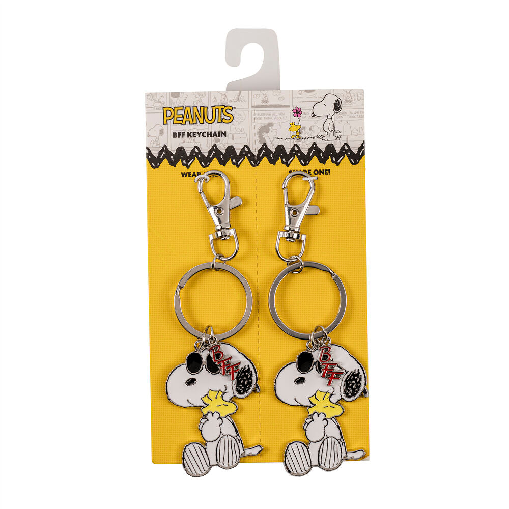 Conjunto de 2 chaveiros do Snoopy