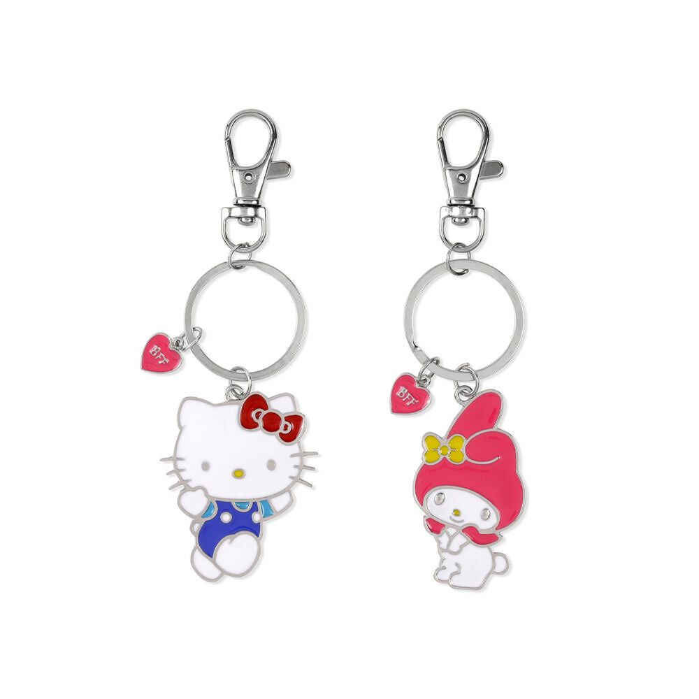 set 2 hello kitty and friends keychains