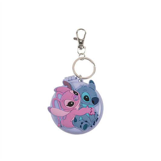 Stitch Keychain Brush and Mirror Angel Disney
