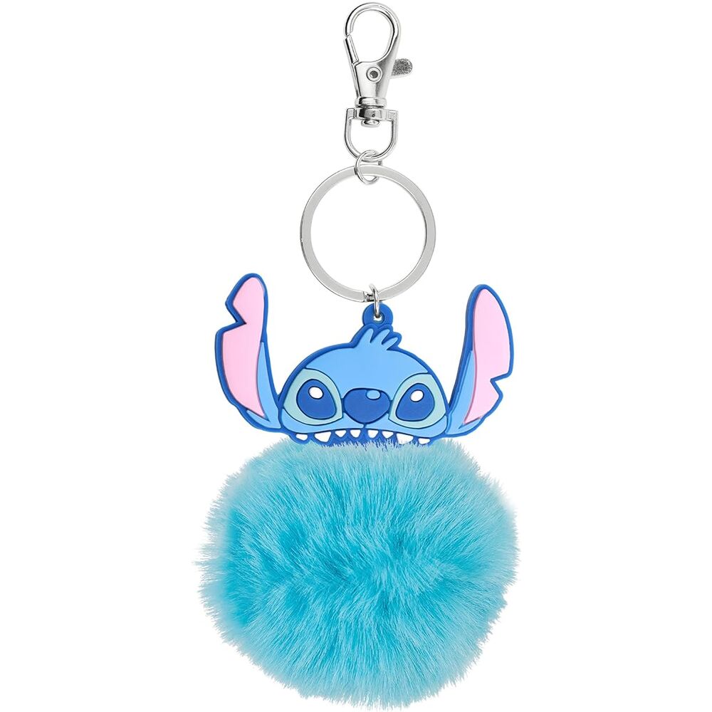 disney stitch pompom keychain