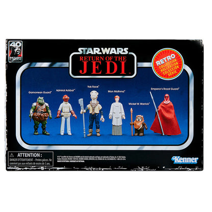 set of 6 retro star wars return of the jedi collectible figures  95cm  assorted