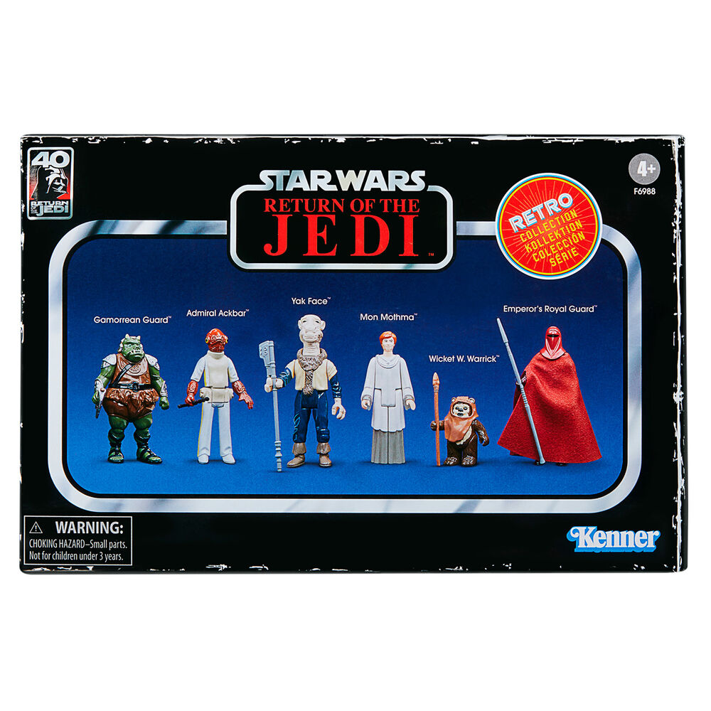 Lot de 6 figurines de collection rétro Star Wars Le Retour du Jedi 9 5 cm assorties
