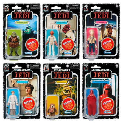 Lot de 6 figurines de collection rétro Star Wars Le Retour du Jedi 9 5 cm assorties