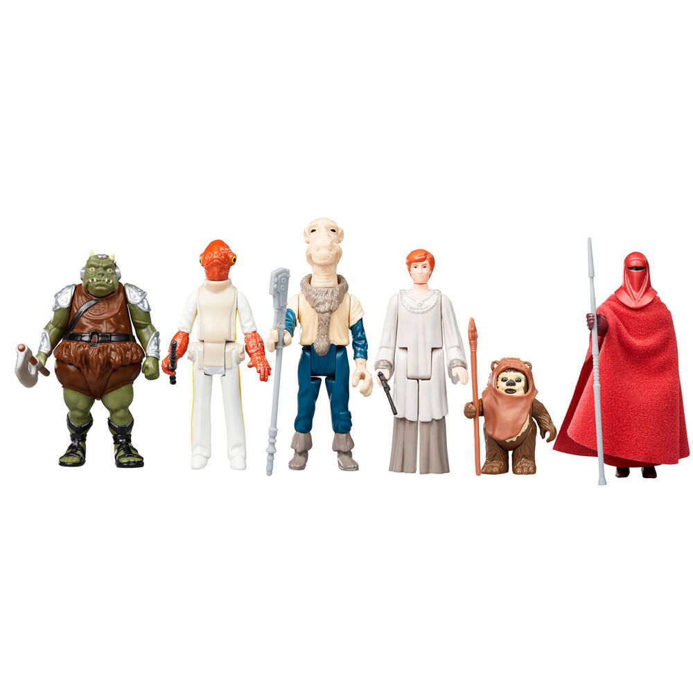 Lot de 6 figurines de collection rétro Star Wars Le Retour du Jedi 9 5 cm assorties