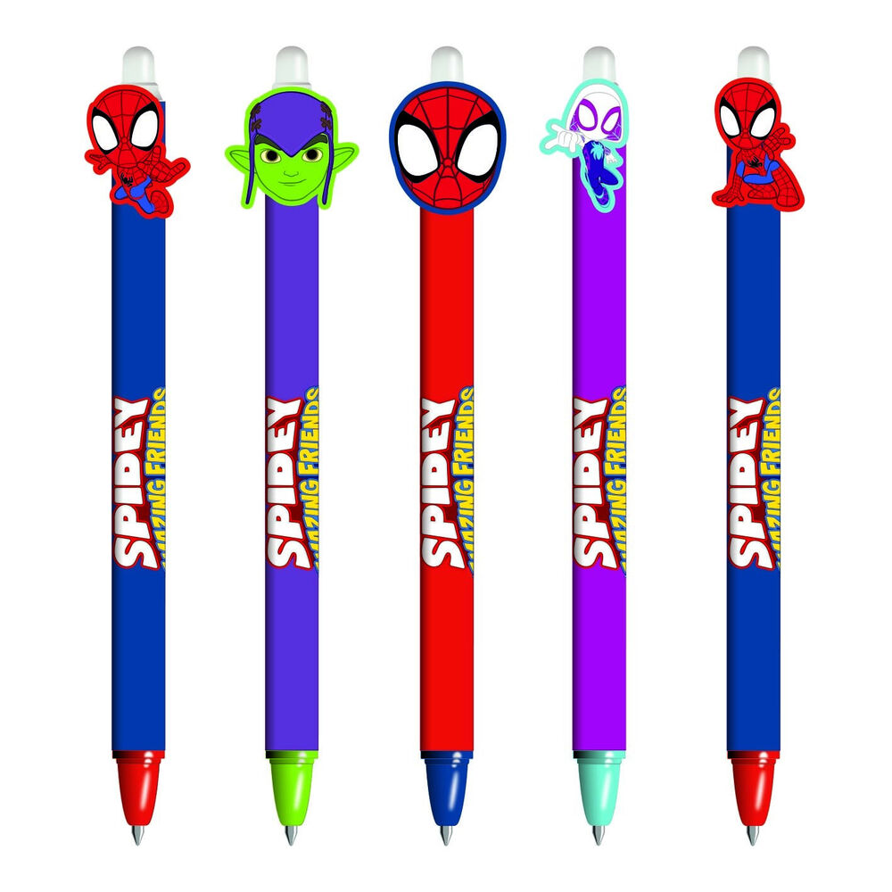 Spidey and His Amazing Friends Marvel Assorted Erasable Pen