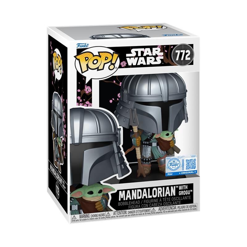 pop figure star wars impressions mandalorian with grogu exclusive