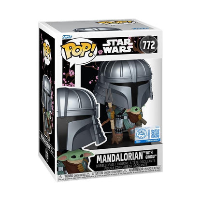 pop figure star wars impressions mandalorian with grogu exclusive