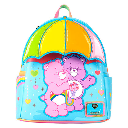 loungefly care bears rainbow backpack 26cm