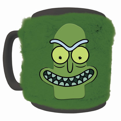 pickle rick and morty plush cover mug 440ml