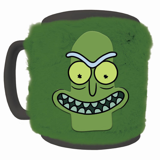 pickle rick and morty plush cover mug 440ml