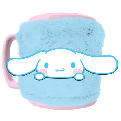 hello kitty cinnamoroll plush mug 440ml