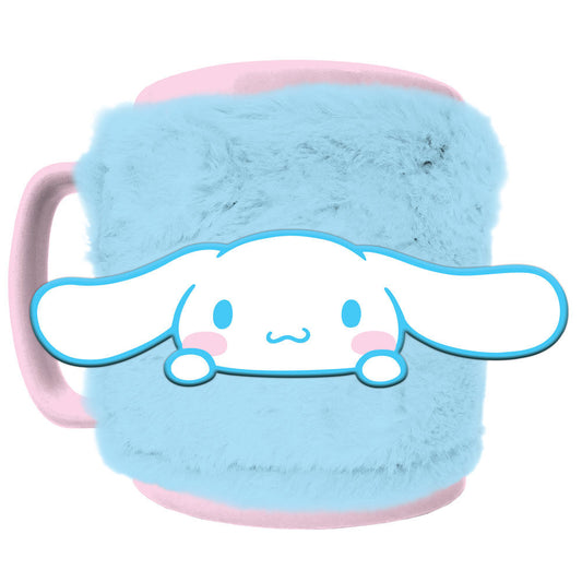 hello kitty cinnamoroll plush mug 440ml