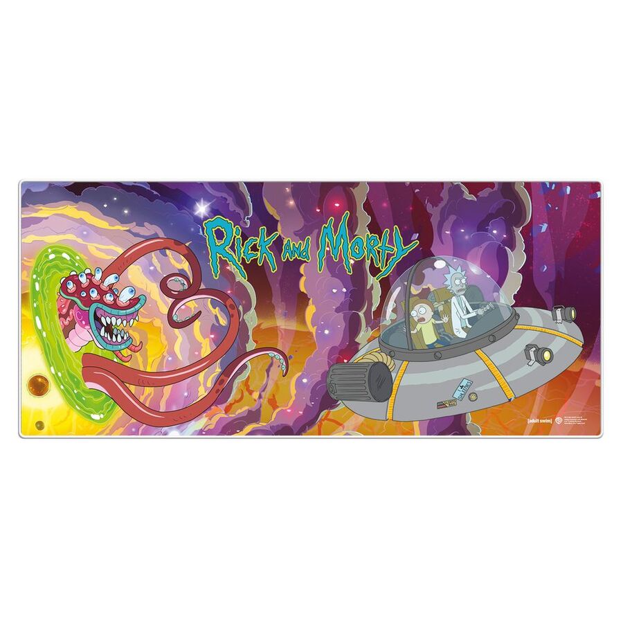 rick and morty gaming mat