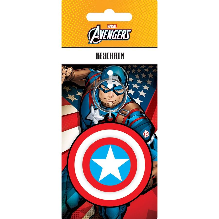marvel captain america shield keychain