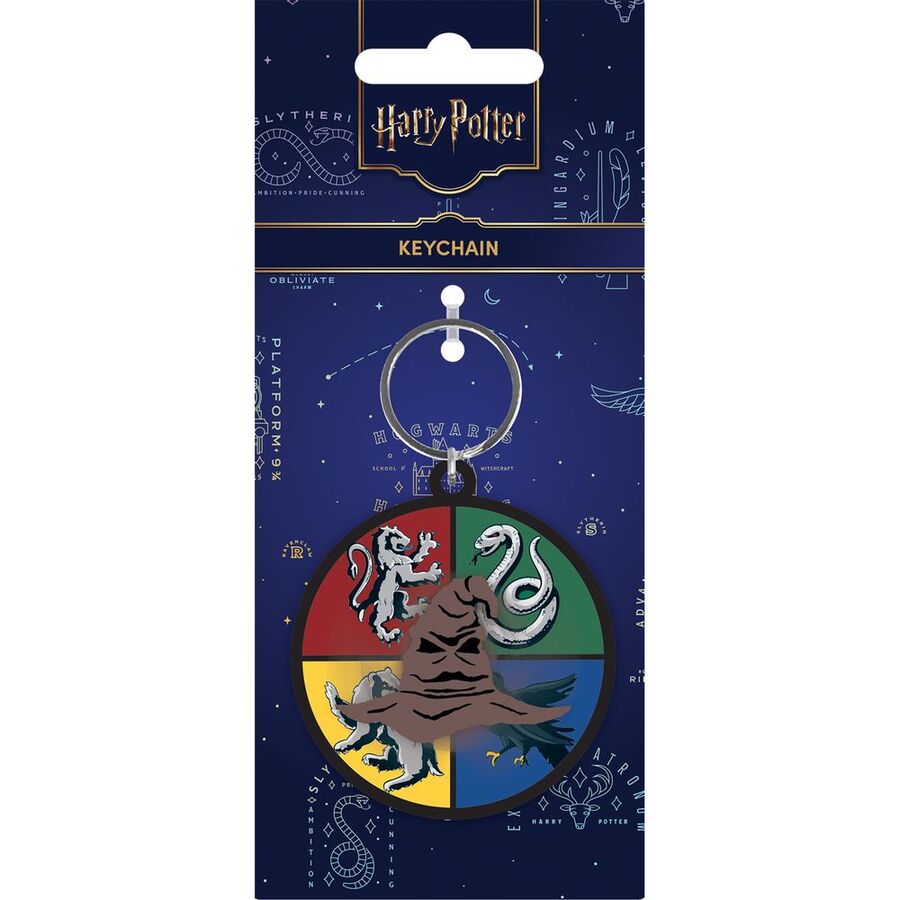 harry potter sorting hat keychain