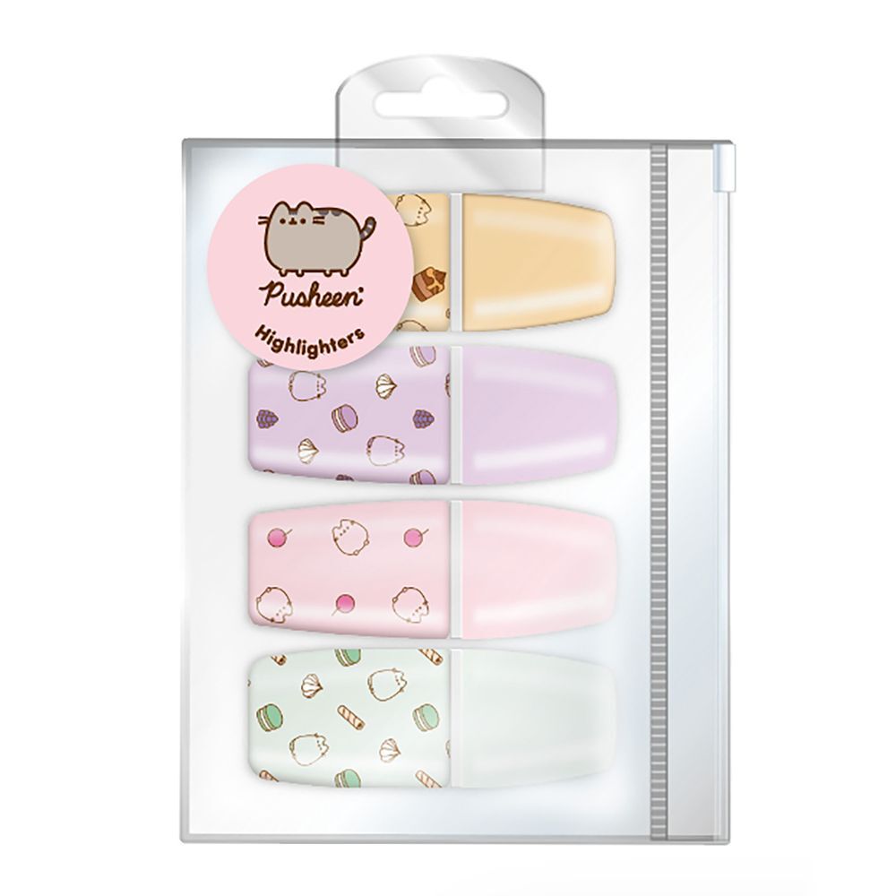 pusheen set of 4 highlighters