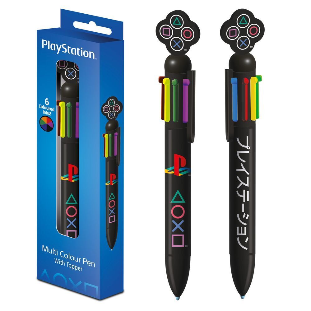 set of 2 multicolored playstation pens