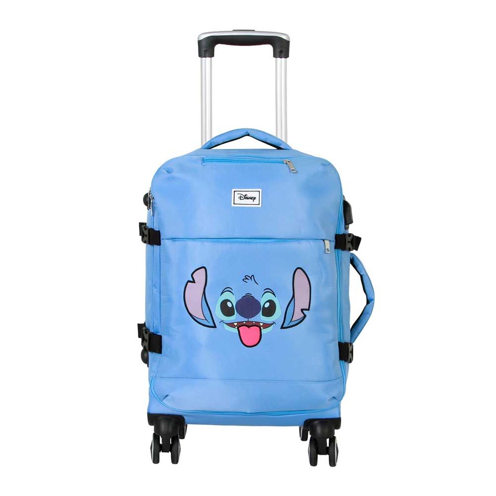 Maleta con ruedas de Disney con diseño de Stitch y Face 55 cm