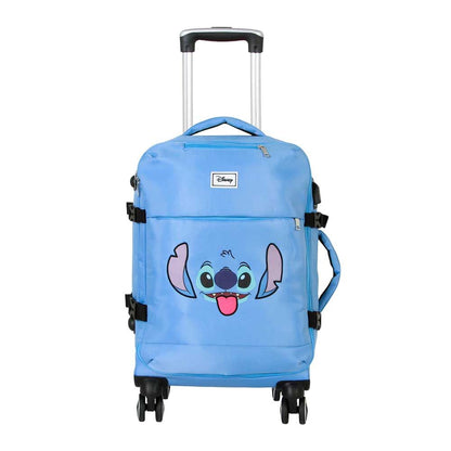 Maleta con ruedas de Disney con diseño de Stitch y Face 55 cm