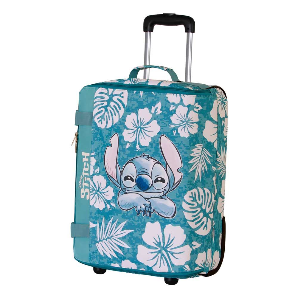 Maleta plegable con ruedas Aloha Stitch Disney de 55 cm