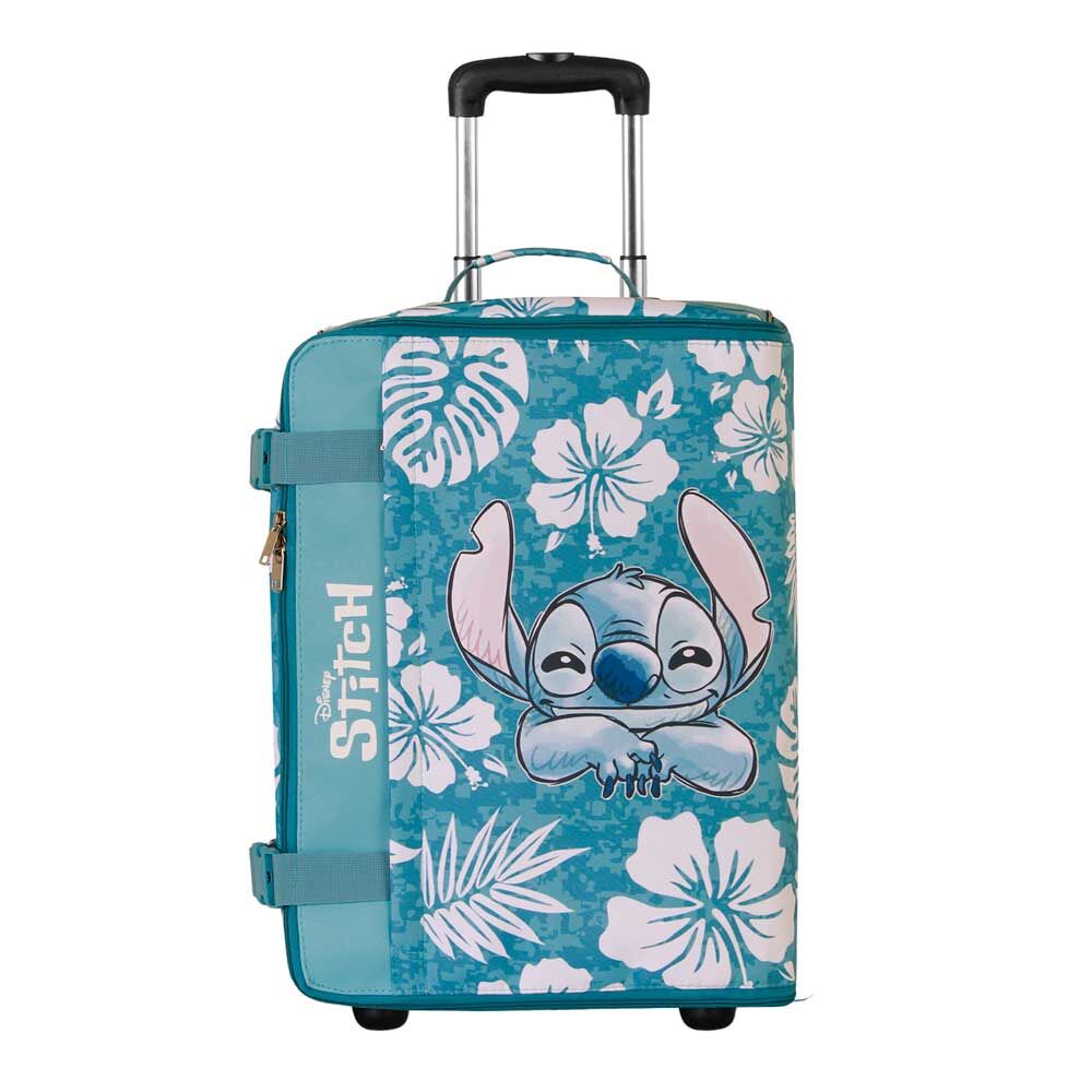 aloha stitch disney folding trolley suitcase 55cm