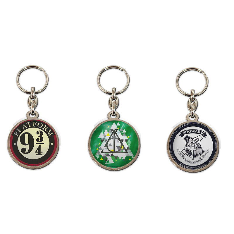 assorted harry potter keyrings