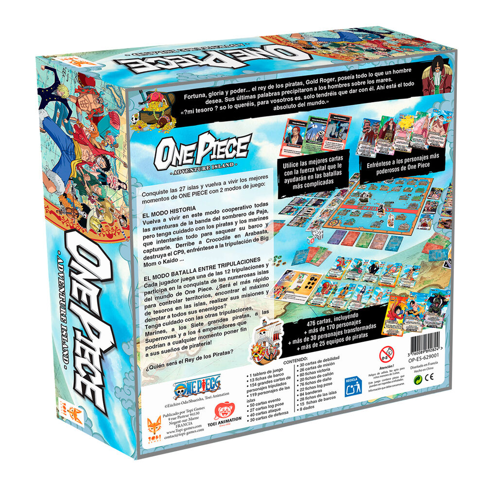 Jogo de tabuleiro One Piece Adventure Island (espanhol)