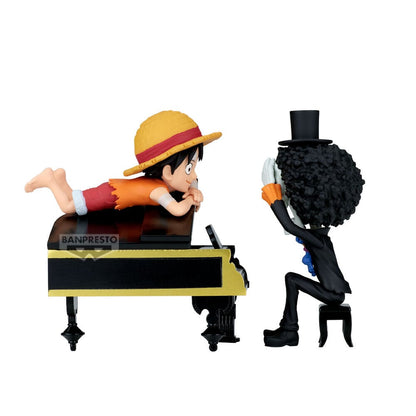 Luffy & Brook Word Collectable Stories One Piece Figure 8cm