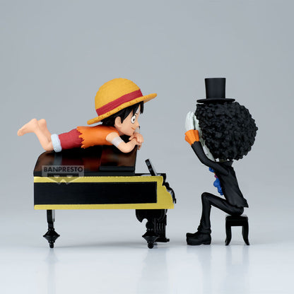 Luffy & Brook Word Collectable Stories One Piece Figure 8cm