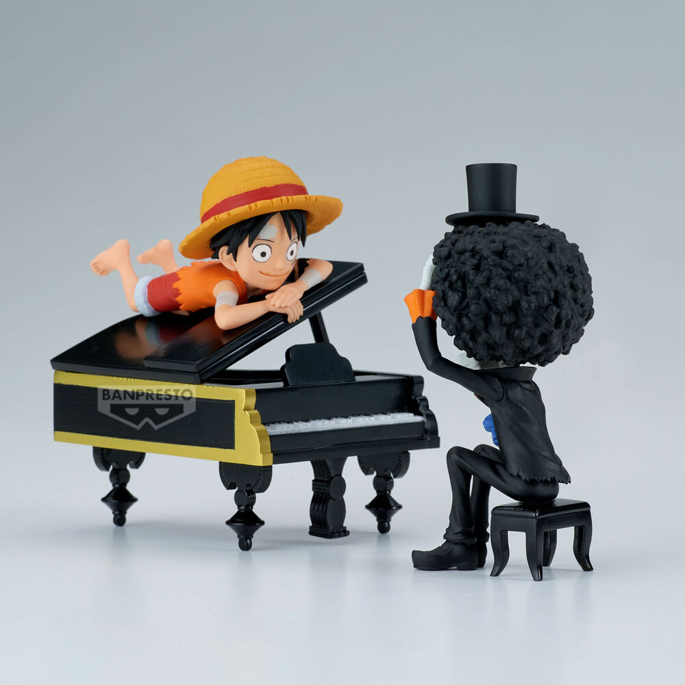 Luffy & Brook Word Collectable Stories One Piece Figure 8cm
