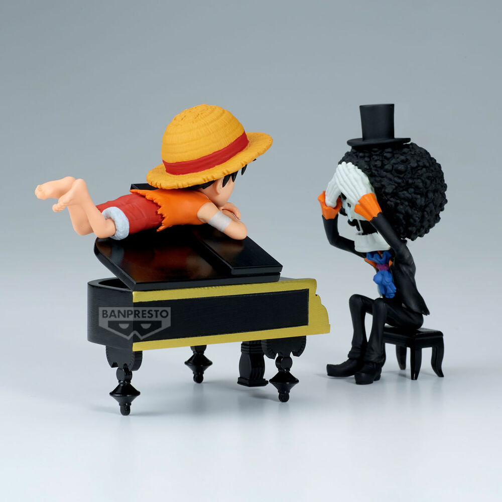 Luffy & Brook Word Collectable Stories One Piece Figure 8cm