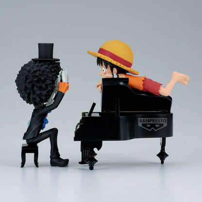 Luffy & Brook Word Collectable Stories One Piece Figure 8cm