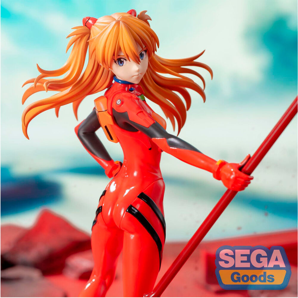 Figura Asuka Shikinami Langley Lança de Cassius Luminasta Evangelion 3.0 + 1.0 Três Vezes no Tempo 20cm