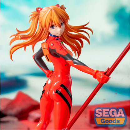 Figura Asuka Shikinami Langley Lança de Cassius Luminasta Evangelion 3.0 + 1.0 Três Vezes no Tempo 20cm